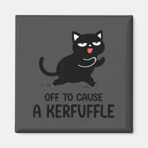 Íman Gatos engraçados meme dizendo fora para causar um 