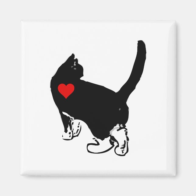Íman Gatos Mostrando Amor (Frente)