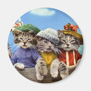 Íman Gatos nos chapéus