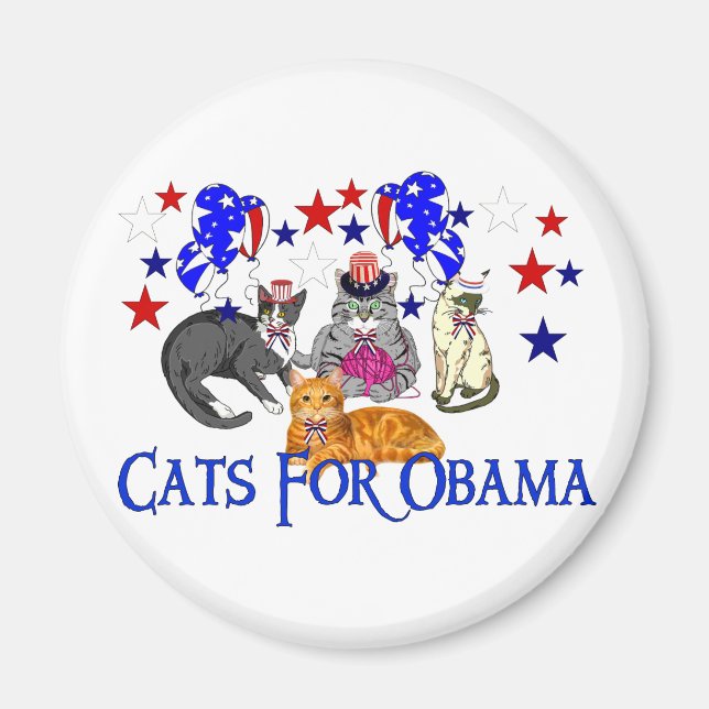 ÍMAN GATOS PARA OBAMA (Frente)