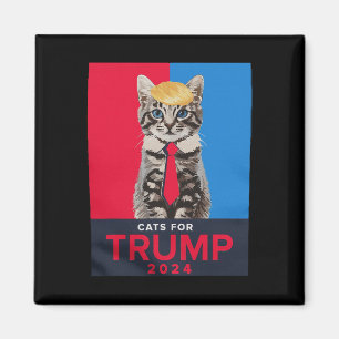 Íman Gatos Para Trump 2024 Tee Engraçado Para Vance Tru