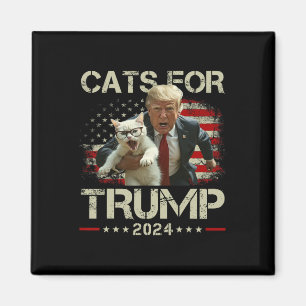 Íman Gatos Para Trump 2024 Voto Engraçado Para Trump - 