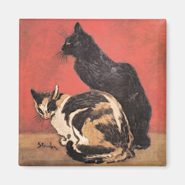 Íman Gatos, pintura de arte fina por Theophile Steinlen (Frente)