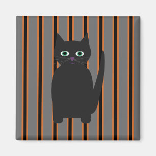 Íman Gatos Pretos do Halloween, Rico e divertidos