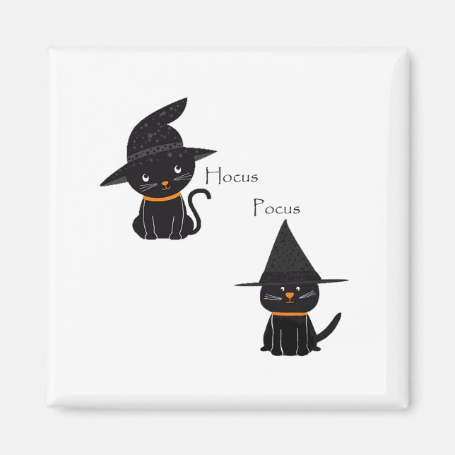 Íman Gatos Pretos do Pocus do Hocus (Frente)
