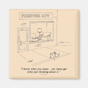 Íman Gatos que agarram a mobília