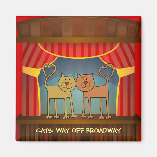 Íman Gatos: Saída do ímã do frigorífico Broadway