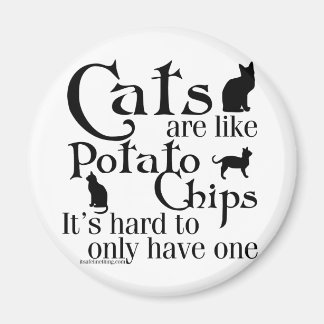 Íman Gatos são como batatas fritas...