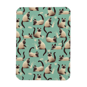 Íman Gatos Siameses Ruins A Arrancar Coisas