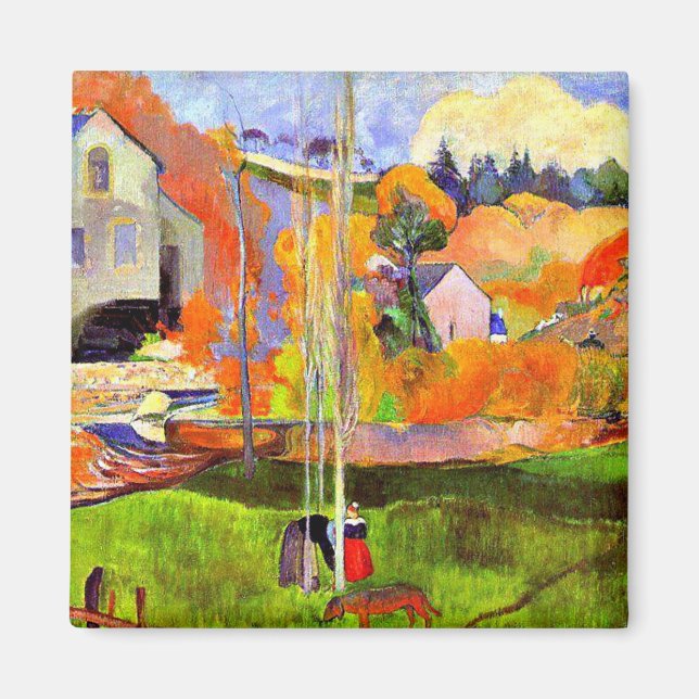 Íman Gauguin - A Breton Landscape-David's Mill, (Frente)