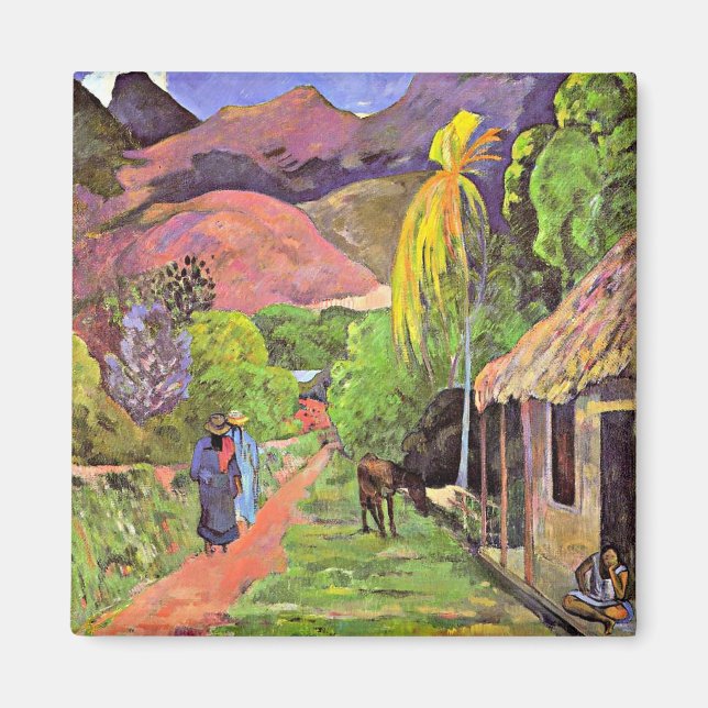 Íman Gauguin - Road in Tahiti (Frente)