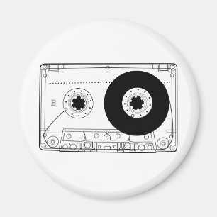 Íman gaveta gráfica retro do t-shirt do vintage da