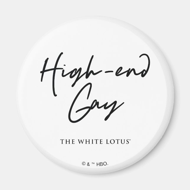 Íman Gay high-end - O Lotus Branco (Frente)