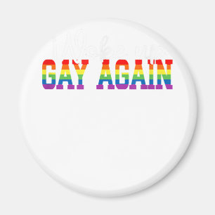 Íman Gay Mês de Bandeira LGBT Humana Acordou GAY de NOV