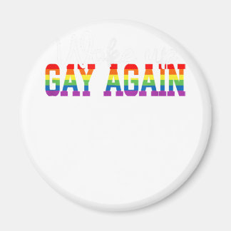 Íman Gay Mês de Bandeira LGBT Humana Acordou GAY de NOV