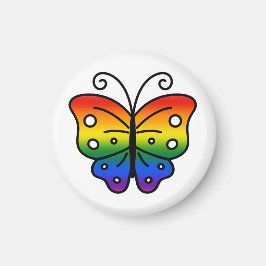 Íman Gay Pride Butterfly Magnet