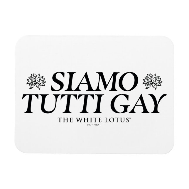 Íman Gay Siamo Tutti - O Lotus Branco (Horizontal)