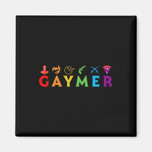 Íman Gaymer Divertido Orgulho Lgbt Gamer Gay Amante De