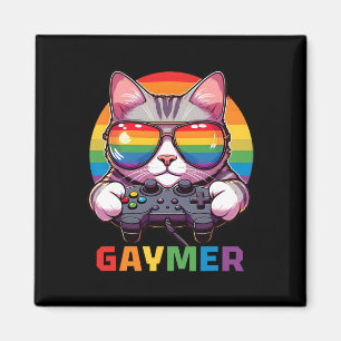 Íman Gaymer Gamer Lgbtq Pride Rainbow Vídeo G