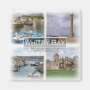 Íman GB0145 Europa, Inglaterra, Whitby Bay, Fridge