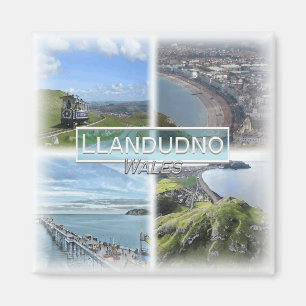 Íman GB0163 Europa, País de Gales, Llandudno, geladeira