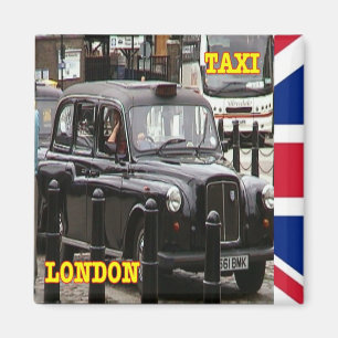 Íman GB - Inglaterra - Londres - Táxi Boné Negro