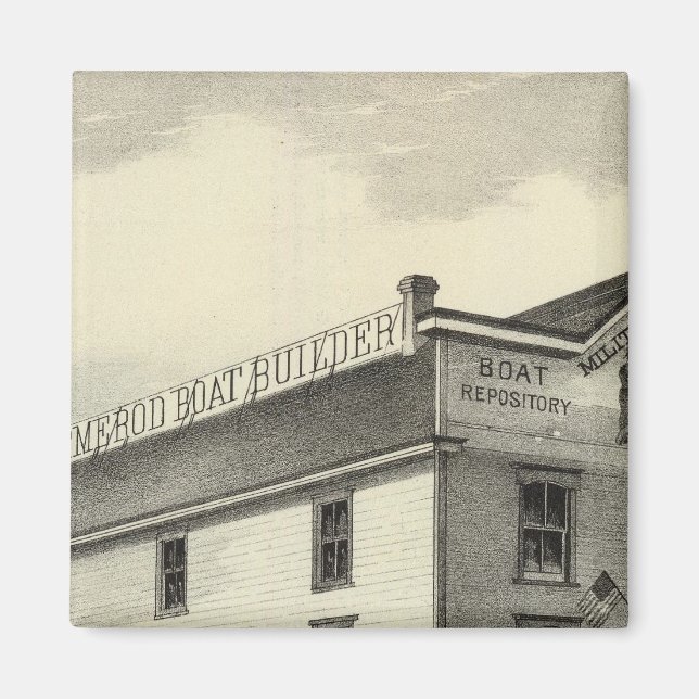 Íman GC Ormerod, Construtor de Barcos, Asbury Park, NJ (Frente)