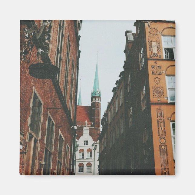 Íman Gdansk Cityscape (Frente)