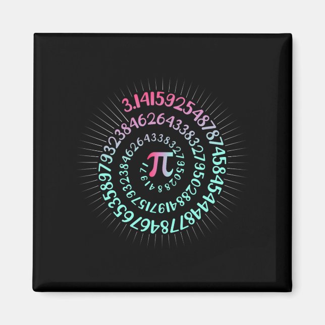 Íman Geek De Nerd De Matemática Pi Day 3.1415 Irraciona (Frente)