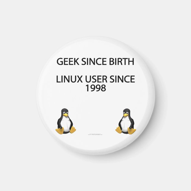Íman Geek desde o nascimento. Utilizador Linux desde 19 (Frente)