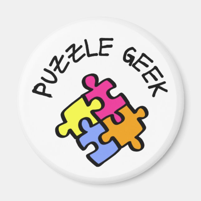 Íman Geek quebra-cabeça (Frente)