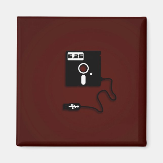 Íman geek USB de disquete de 5,25 polegadas (Frente)