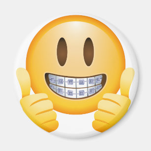 Íman Geeky Braces Emoji