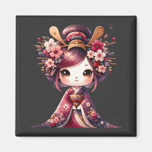 Íman Geisha Japonês Bonito