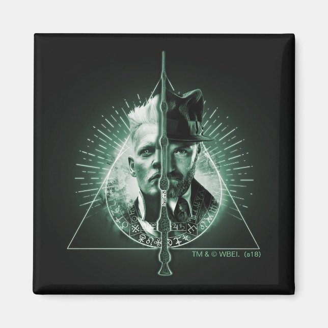 Íman GELLERT GRINDELWALD™ Versus Dumbledore (Frente)