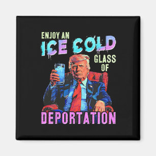 Íman Gelo Desfrute De Um Gl De Deportação Frio De Gelo