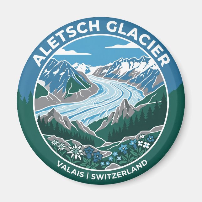 Íman Gelo do Aletsch Suíça (Frente)
