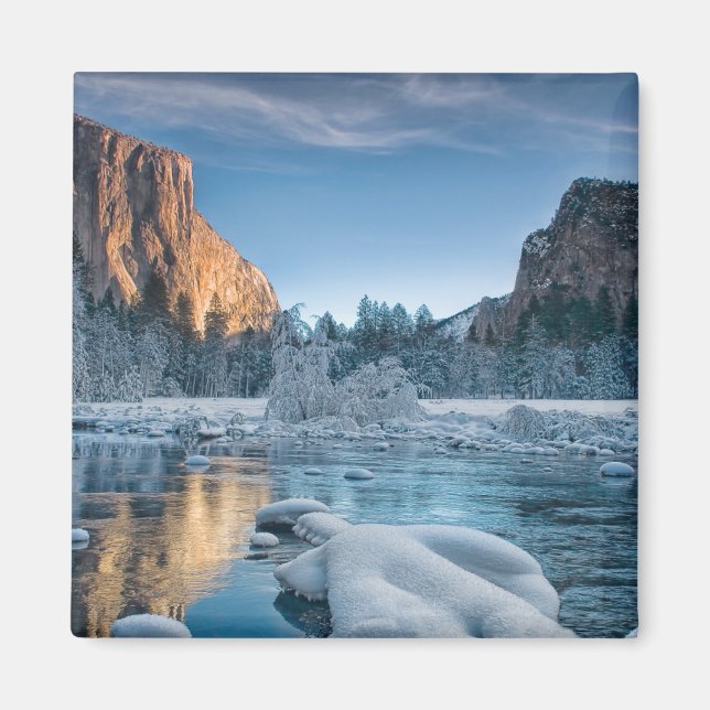 Íman Gelo e neve | Gelo virgem no Vale do Yosemite (Frente)