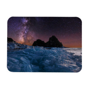 Íman Gelo e neve Lago Baikal, Sibéria, Rússia