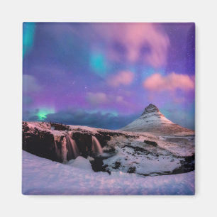 Íman Gelo e neve Luzes Nortes, Montanha Kirkjufall
