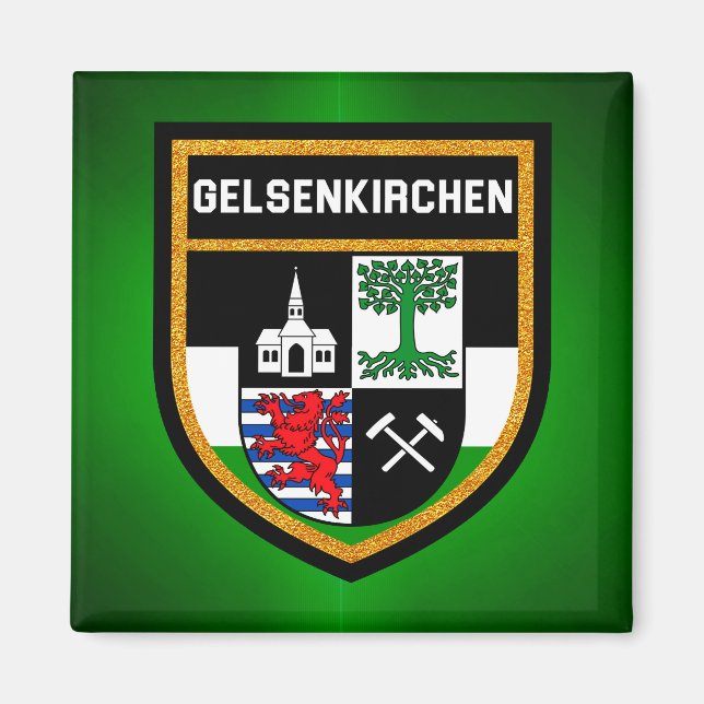 Íman Gelsenkirchen Flag (Frente)