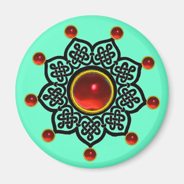 Íman Gem Rubi Vermelho do SUN GOTÊS (Frente)