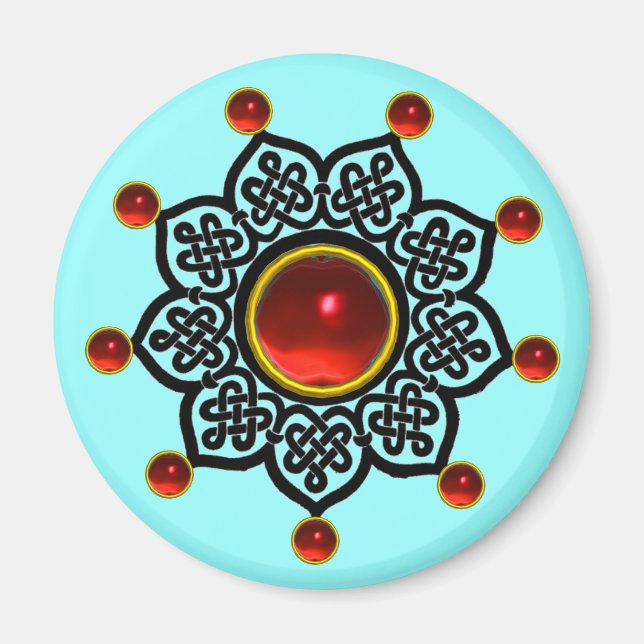 Íman Gem Rubi Vermelho do SUN GOTÊS (Frente)