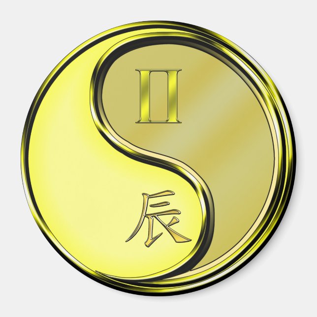 Íman Gêmeos & Dragão de Metal (Frente)