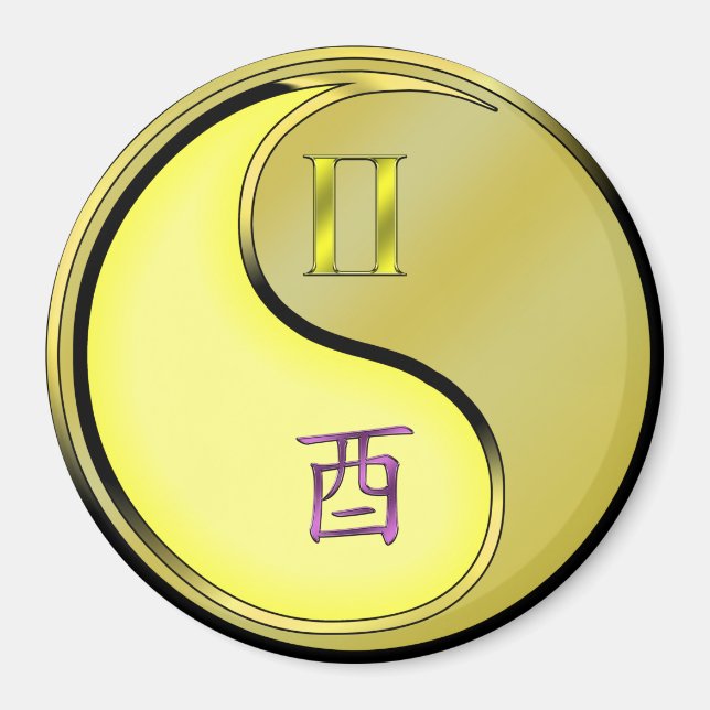 Íman Gêmeos & Galo de Metal (Frente)