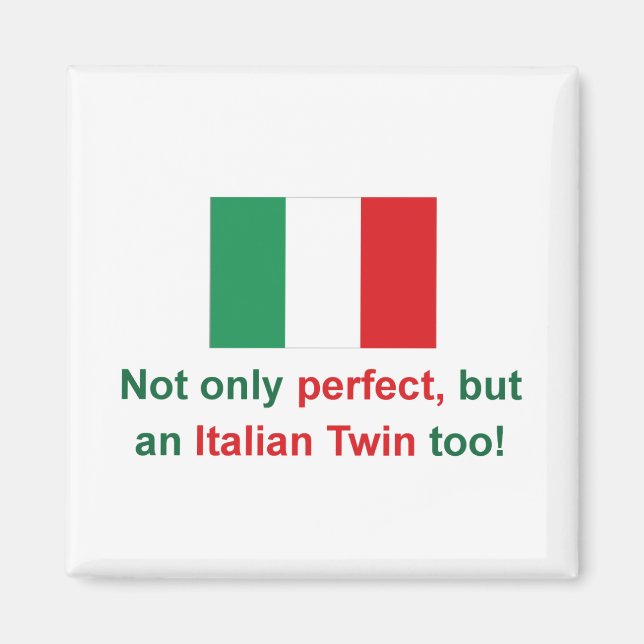 Íman Gêmeos italianos perfeitos (Frente)