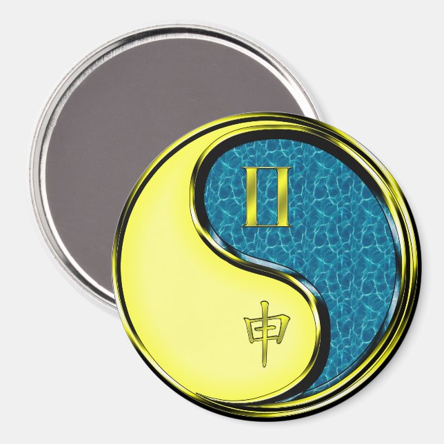 Íman Gêmeos & Macaco de Água (Front/Back)