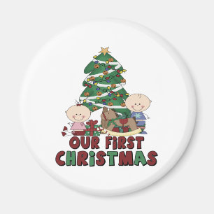 Íman Gêmeos menino & Natal da menina primeiro