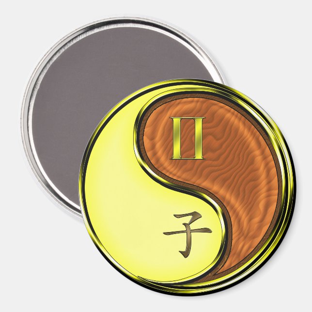 Íman Gêmeos & Rato de Madeira (Front/Back)