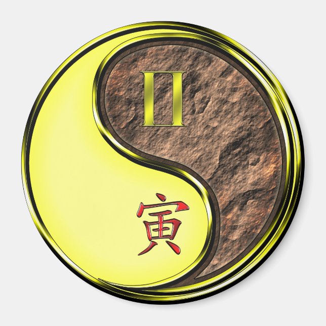 Íman Gêmeos & Tigre da Terra (Frente)